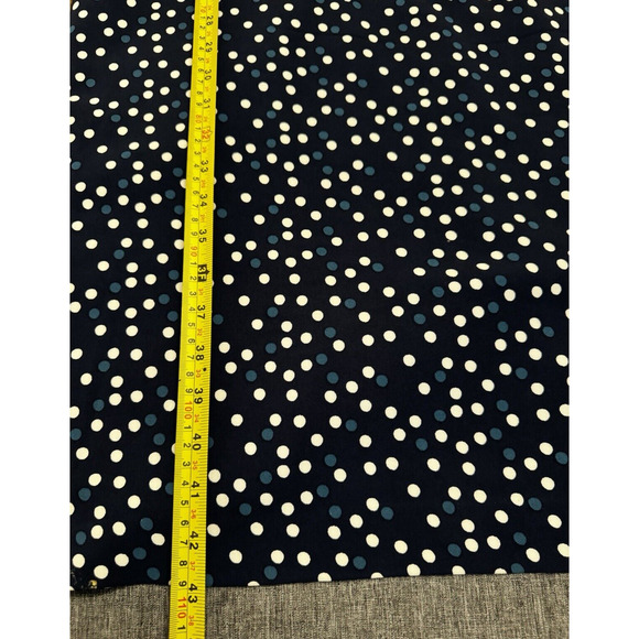 Boden Delia Dress 12R White Blue Polka Dot Flared Sleeve 3/4 Size 12R - Picture 10 of 10